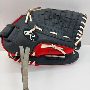 Rawlings PL115G 11.5" Youth Baseball Infield Glove Right Hand Throw Black READ